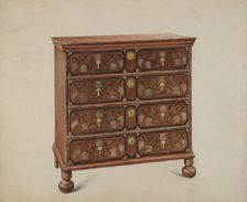 Painted Chest, 1935/1942. Creator: Ralph Boyer