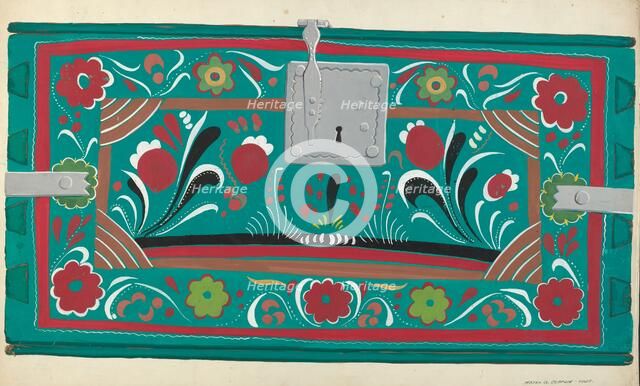Painted Chest, 1935/1942. Creator: Majel G. Claflin.