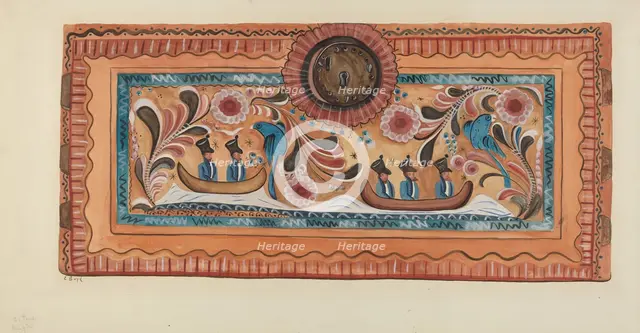 Painted Chest, c. 1936. Creator: E. Boyd.
