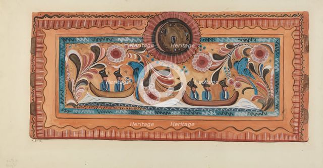 Painted Chest, c. 1936. Creator: E. Boyd.