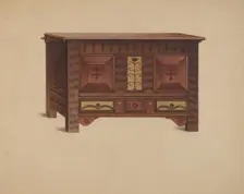 Painted Chest, c. 1937. Creator: Sumner Merrill