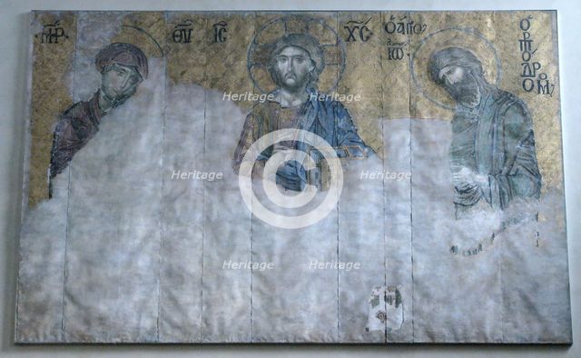 Painted Copy of Deesis Mosaic, Byzantine, early 20th century (original dated 13th century). Creator: Unknown.