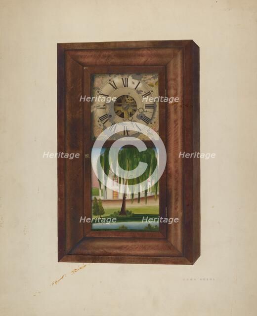Painted Clock, 1940. Creator:  John Koehl.