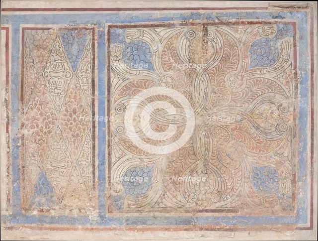 Painted Dado Panels, Iran, 9th century. Creator: Unknown.