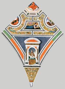 Painted decoration in the church of Santa Maria del Popolo, Rome, Italy, (1928). Creator: Unknown