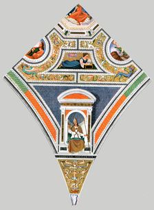 Painted decoration in the church of Santa Maria del Popolo, Rome, Italy, (1928). Creator: Unknown