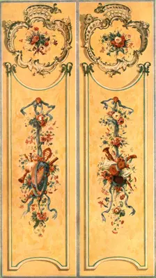 Painted decoration in the New Palace, Potsdam, Germany, (1928). Creator: Unknown