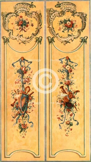 Painted decoration in the New Palace, Potsdam, Germany, (1928). Creator: Unknown.