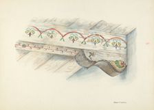 Painted Decorations on Ceiling, c. 1939. Creator: Harry Mann Waddell
