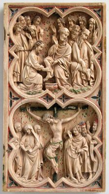 Painted Diptych, French or North Spanish, ca. 1340-60. Creator: Unknown