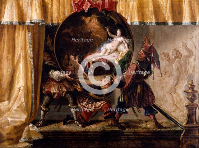 Painted Fire Screen, 1700. Creator: Jacques Vigoureux Duplessis.