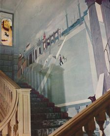 Painted fresco for a staircase 1933