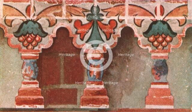 Painted gallery in the Church of John the Baptist at Toltshkovo in Jaroslaw, Russia, c1695, (1928).  Creator: Unknown.