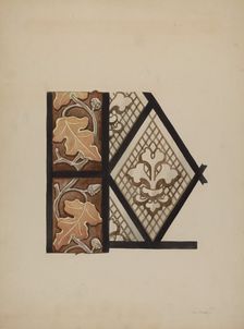 Painted Glass Window, c. 1937. Creator: James McLellan
