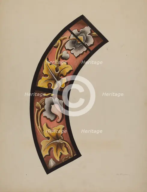 Painted Glass, c. 1937. Creator: James McLellan.