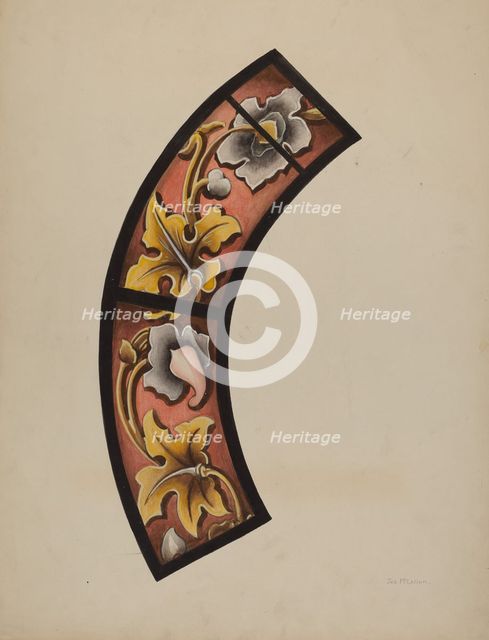 Painted Glass, c. 1937. Creator: James McLellan.