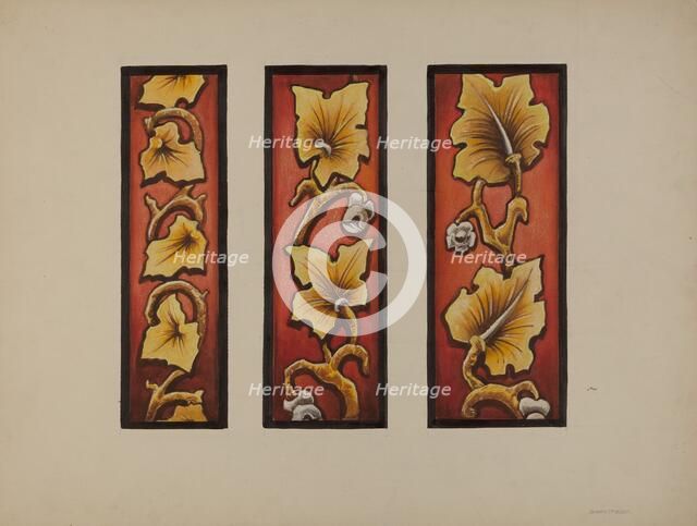 Painted Glass, c. 1937. Creator: James McLellan.