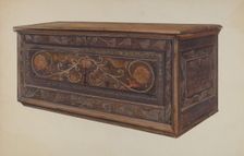 Painted Guilford Chest, 1935/1942. Creator: Edward F. Engel