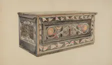 Painted Guilford Chest, 1935/1942. Creator: Edward F. Engel