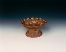 Painted pottery dish, Neolithic, Ma Chang phase, North West China, c2000 BC. Creator: Unknown