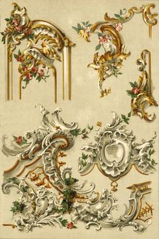 Painted plasterwork, Germany, 18th century, (1898). Creator: Unknown