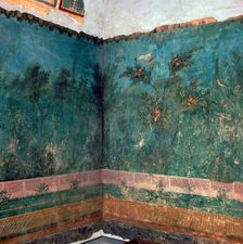 Painted room from Livia's villa, 1st century BC
