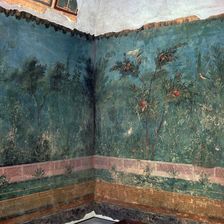 Painted room from Livia's villa, 1st century BC