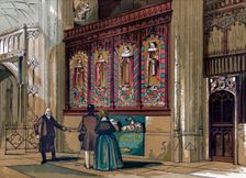 Painted screen, St George's Chapel, 19th century