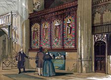 Painted screen, St George's Chapel, 19th century