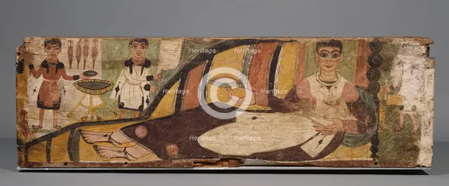 Painted Sarcophagus;Sarcophagus of Ammonios, 4th century A.D. Creator: Unknown.