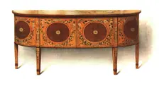 Painted Sideboard-commode, 1908. Creator: Shirley Slocombe