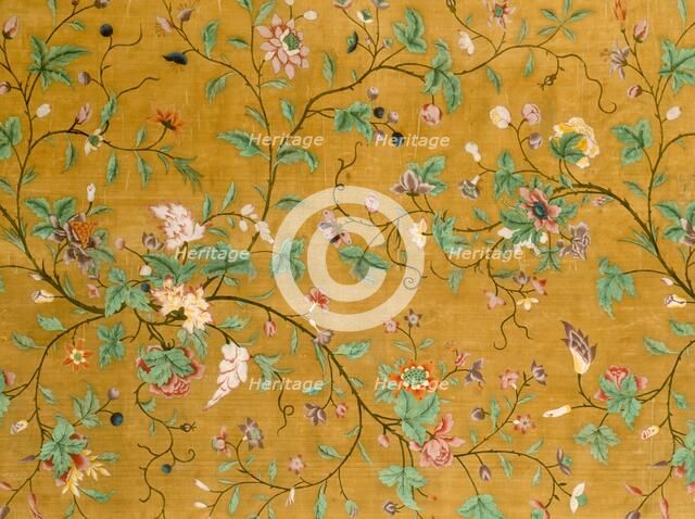 Painted Silk for the European Market, about 1770. Creator: Unknown.