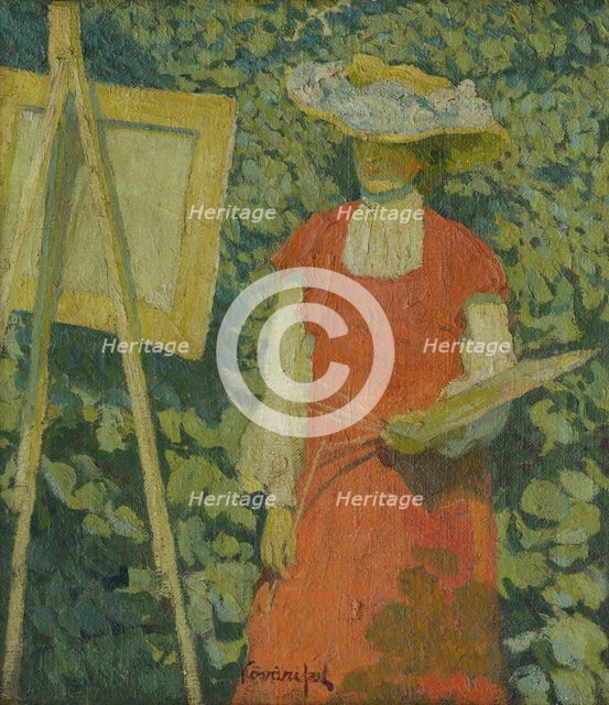 Painter, 1908-1910. Creator: Konstantín Kövári-Kacmarik.