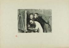 Painter and the Bourgeois, 1862, printed 1920. Creator: Charles Maurand