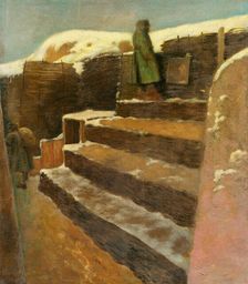 Painter at the Front, 1914-1918. Creator: Ladislav Mednyanszky