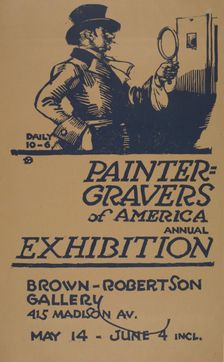 Painter-gravers of America annual exhibition, c1887 - 1922. Creator: Unknown