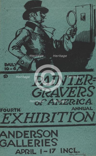 Painter-gravers of America annual exhibition, c1887 - 1922. Creator: Unknown.