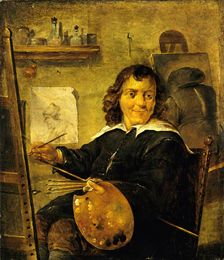 Painter in his Studio, 1641. Creator: David Teniers II