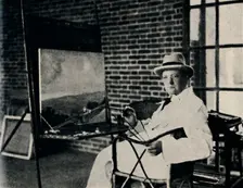 Painter in Oils - Churchill as an Artist c1920s, (1945). Creator: Unknown