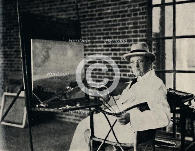 'Painter in Oils - Churchill as an Artist', c1920s, (1945). Creator: Unknown.