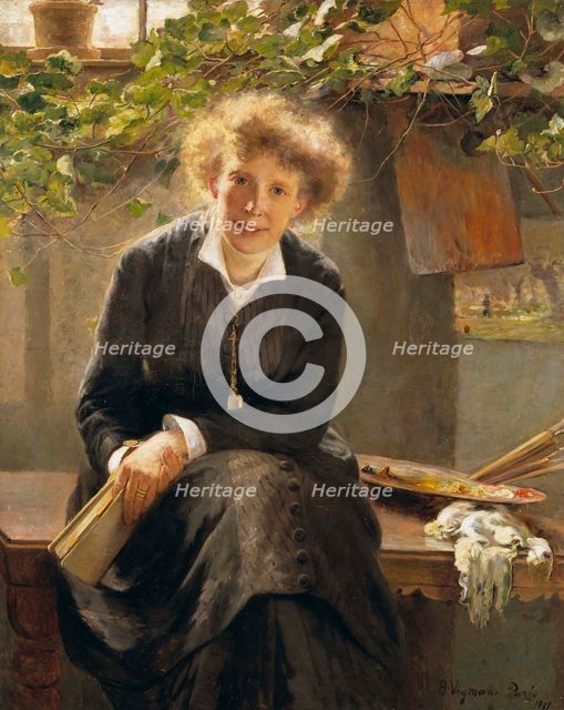 Painter Jeanna Bauck, 1881. Creator: Bertha Wegmann.