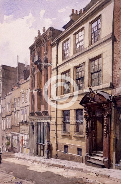 Painter-Stainers' Hall, Little Trinity Lane, London, 1888. Artist: John Crowther