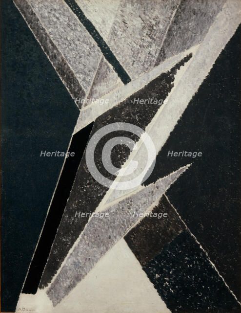 Painterly Composition, 1921. Artist: Drevin, Alexander Davidovich (1889-1938)