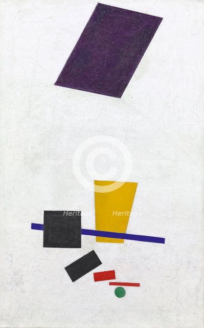 Painterly Realism of a Football Player - Color Masses in the 4th Dimension, 1915.