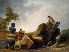 Painters, 1790. Creator: Hubert Robert