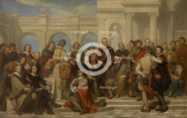 Painters and Sculptors, c1860s. Creator: Nicaise de Keyser.