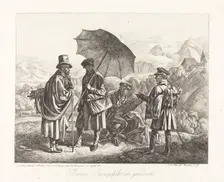 Painters on Their Travels (Die Maler auf der Reise), 1819. Creator: Johann Adam Klein