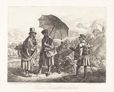 Painters on Their Travels (Die Maler auf der Reise), 1819. Creator: Johann Adam Klein