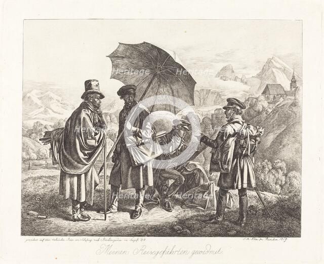 Painters on Their Travels (Die Maler auf der Reise), 1819. Creator: Johann Adam Klein.