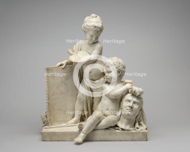 Painting and Sculpture, 1774/1778. Creator: Jean-Pierre-Antoine Tassaert.